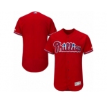 Men's Philadelphia Phillies Majestic Blank Fashion Scarlet Flex Base Authentic Collection Team Jersey