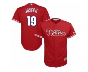 Philadelphia Phillies #19 Tommy Joseph Replica Red Alternate Cool Base MLB Jersey