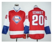 Philadelphia Phillies #20 Mike Schmidt Red Long Sleeve Stitched Baseball Jersey