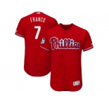 Philadelphia Phillies #7 Maikel Franco Red 2017 Spring Training Flexbase Authentic Collection Stitched Baseball Jersey