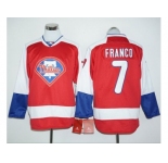 Philadelphia Phillies #7 Maikel Franco Red Long Sleeve Stitched Baseball Jersey