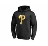 Philadelphia Phillies Gold Collection Pullover Hoodie Black