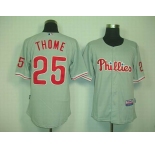 mlb jerseys philadelphia phillies #25 thome grey