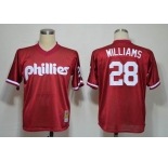 mlb jerseys philadelphia phillies #28 mitch williams red[1991]