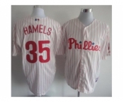 mlb jerseys philadelphia phillies #35 Hamels white(red strip)