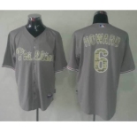 mlb jerseys philadelphia phillies #6 howard grey[number camo]