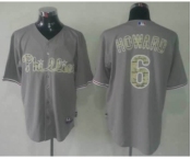 mlb jerseys philadelphia phillies #6 howard grey[number camo]