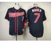mlb jerseys philadelphia phillies #7 mauer blue