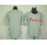 mlb jerseys philadelphia phillies blank grey