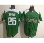 mlb jerseys philadephia phillies #25 thome green
