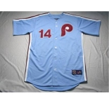 mlb philadelphia phillies #14 rose m&n lt.blue