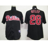 mlb philadelphia phillies #26 utley black