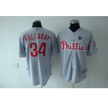 mlb philadelphia phillies #34 halladay grey