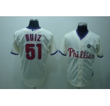 mlb philadelphia phillies #51 RUIZ 2009 world series cream