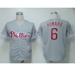 mlb philadephia phillies #6 hoeard grey[cool base]
