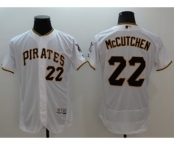 Men Pittsburgh Pirates #22 Andrew McCutchen Majestic white Flexbase Authentic Collection Player Jersey