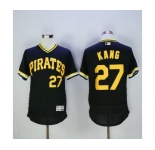 Men Pittsburgh Pirates #27 Jung Ho Kang Majestic black Flexbase Authentic Collection Cooperstown Player Jersey