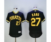 Men Pittsburgh Pirates #27 Jung Ho Kang Majestic black Flexbase Authentic Collection Cooperstown Player Jersey