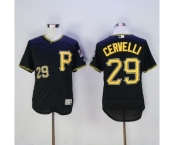 Men Pittsburgh Pirates #29 Francisco Cervelli Majestic Black Flexbase Authentic Collection Player Jersey