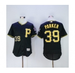 Men Pittsburgh Pirates #39 dave parker Majestic Black Flexbase Authentic Collection Player Jersey