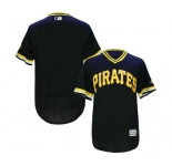 Men Pittsburgh Pirates Blank Majestic black Flexbase Authentic Collection Cooperstown Jersey