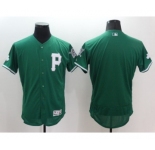 Men Pittsburgh Pirates blank Majestic green Flexbase Authentic Collection Jersey