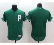 Men Pittsburgh Pirates blank Majestic green Flexbase Authentic Collection Jersey