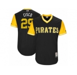 Men's 2017 Little League World Series Pirates #29 Francisco Cervelli Cisco Black Jersey