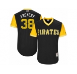 Men's 2017 Little League World Series Pirates #38 Wade LeBlanc Frenchy Black Jersey