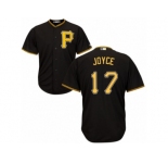 Men's Majestic Pittsburgh Pirates #17 Matt Joyce Replica Black Alternate Cool Base MLB Jersey