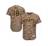 Men's Majestic Pittsburgh Pirates #18 Jon Niese Camo Flexbase Authentic Collection MLB Jersey