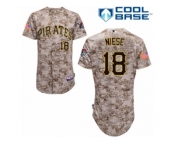 Men's Majestic Pittsburgh Pirates #18 Jon Niese Replica Camo Alternate Cool Base MLB Jersey