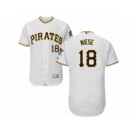Men's Majestic Pittsburgh Pirates #18 Jon Niese White Flexbase Authentic Collection MLB Jersey