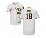 Men's Majestic Pittsburgh Pirates #18 Jon Niese White Flexbase Authentic Collection MLB Jersey
