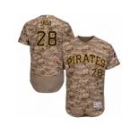 Men's Majestic Pittsburgh Pirates #28 John Jaso Camo Flexbase Authentic Collection MLB Jersey