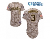 Men's Majestic Pittsburgh Pirates #3 Sean Rodriguez Authentic Camo Alternate Cool Base MLB Jersey