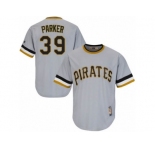 Men's Majestic Pittsburgh Pirates #39 Dave Parker Replica Grey Cooperstown Throwback MLB Jersey
