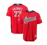 Men's Majestic Pittsburgh Pirates #73 Felipe Vazquez Game Red National League 2018 MLB All-Star MLB Jersey