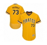 Men's Majestic Pittsburgh Pirates #73 Felipe Vazquez Gold Alternate Flex Base Authentic Collection MLB Jersey