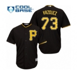 Men's Majestic Pittsburgh Pirates #73 Felipe Vazquez Replica Black Alternate Cool Base MLB Jersey