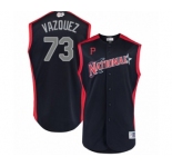 Men's Pittsburgh Pirates #73 Felipe Vazquez Authentic Navy Blue National League 2019 Baseball All-Star Jersey