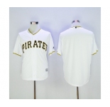 Men's Pittsburgh Pirates Blank Majestic White Official Cool Base Team Jersey