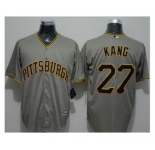 Pittsburgh Pirates #27 Jung-ho Kang Grey New Cool Base Stitched Baseball Jersey