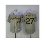 Pittsburgh Pirates #27 Kent Tekulve Grey Strip 1997 Turn Back The Clock Stitched MLB Jersey