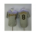 Pittsburgh Pirates #8 Willie Stargell Grey Strip 1997 Turn Back The Clock Stitched MLB Jersey