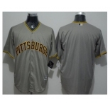 Pittsburgh Pirates Blank Grey New Cool Base Stitched Baseball Jersey