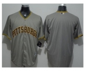 Pittsburgh Pirates Blank Grey New Cool Base Stitched Baseball Jersey