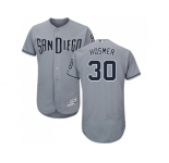 Men San Diego Padres #30 Eric Hosmer Gray Flexbase Authentic Collection Stitched Baseball Jersey