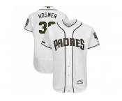 Men San Diego Padres #30 Eric Hosmer White Flexbase Authentic Collection 2018 Memorial Day Stitched MLB Jersey