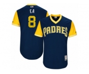 Men's 2017 Little League World Series Padres #8 Erick Aybar EA Navy Jersey